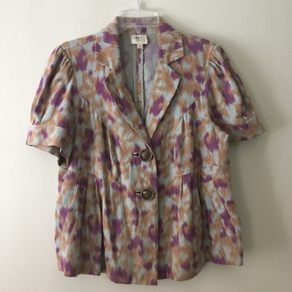 🌻Eci woman short sleeve career blazer
